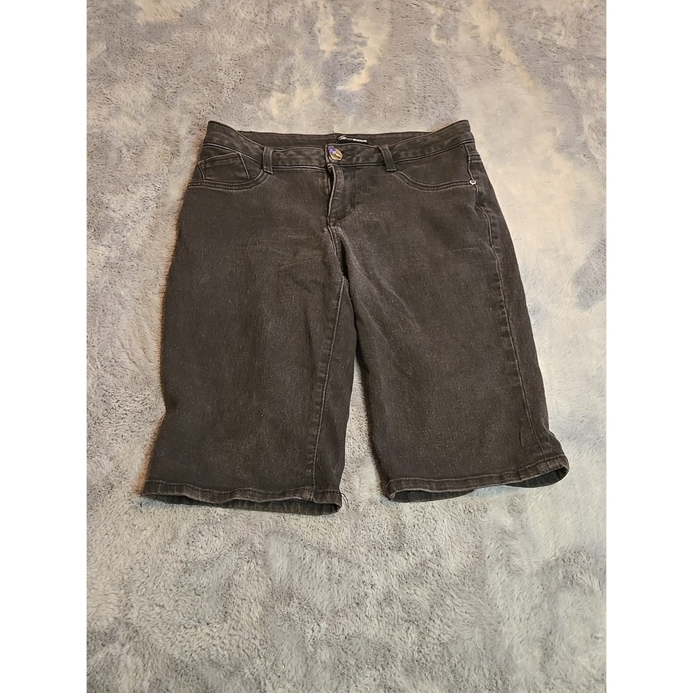 RES Denim Black Jean Shorts Size 10 Distressed Cutoff High Rise Grunge Australia